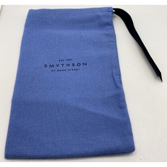 Smythson of Bond Street Panama Glasses Case Black Cross Grain Leather Spain - Picture 4 of 14